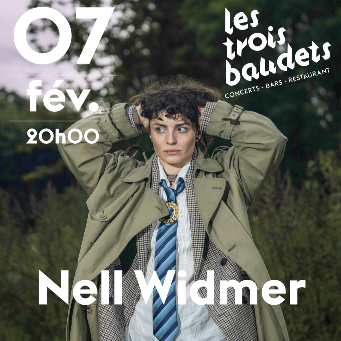 Affiche du concert live Nell Widmer à PARIS Les Trois Baudets